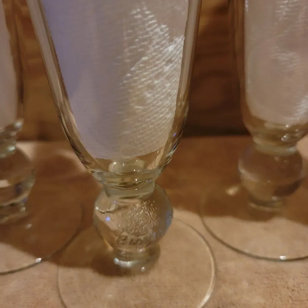 Budweiser Millenium Footed Glass